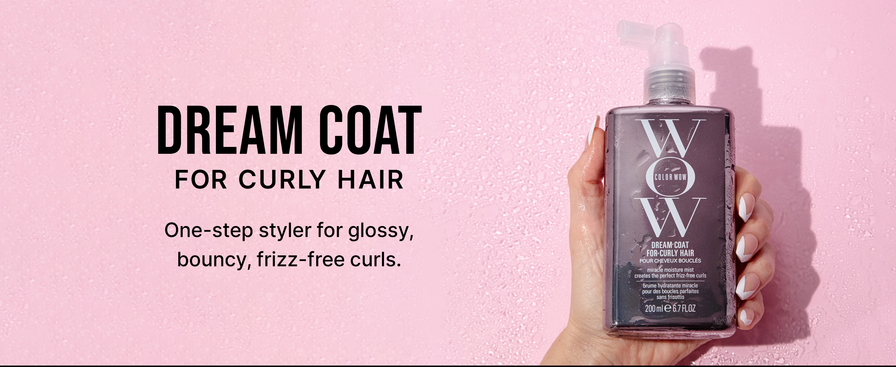 COLOR WOW Dream Coat for Curly Hair – Frizz-Free Curls Made Easy | Moisture-Boosting Spray, Curl-Enhancing Formula