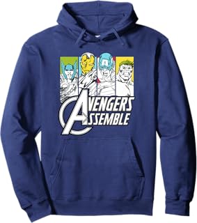 Assemble Avengers Comics On Colors Sudadera con Capucha