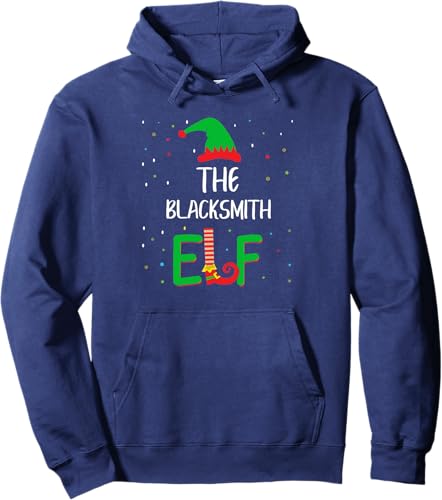 Miniatura 6 de Blacksmith Elf Family Matching Christmas Pjs Funny Pullover Hoodie