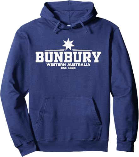 Miniatura 5 de Bunbury Australia Pullover Hoodie Black,Navy Blue,Dark Heather Grey,Royal Blue