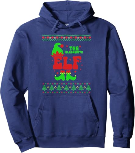 Miniatura 6 de Blacksmith Elf Family Matching Ugly Sweater Christmas Pjs Pullover Hoodie