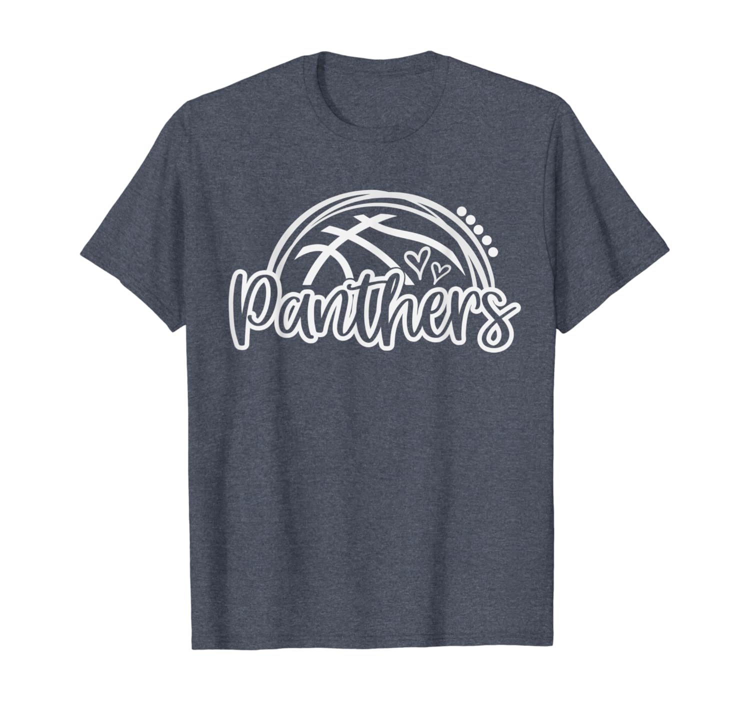 Basketball Panther School Sports Fan Team Spirit T-Shirt-ANZ