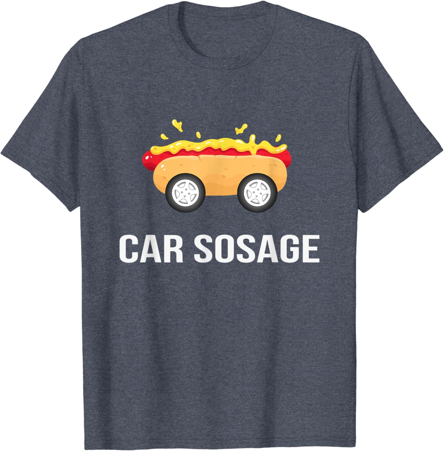 Car sausage t shirt Clearance
