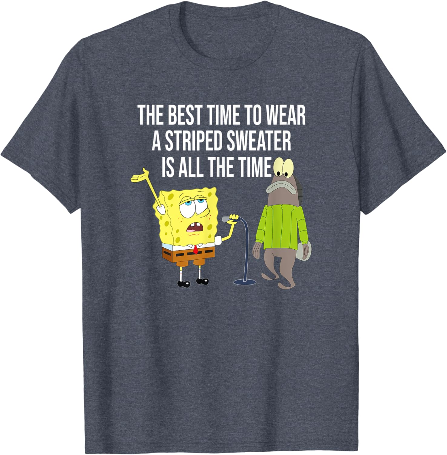 sponge bob striped sweater