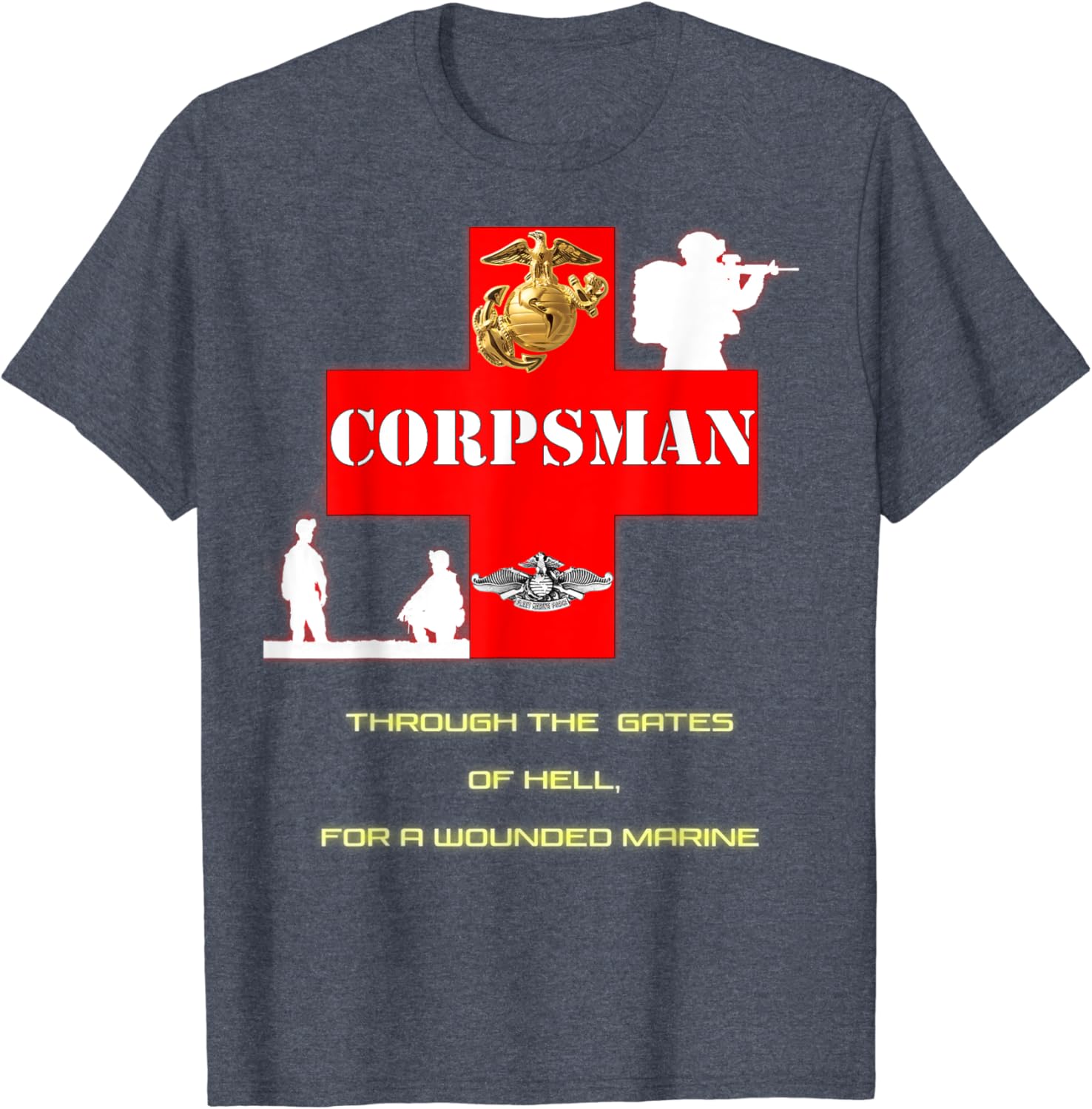 Navy corpsman fmf t shirts Clearance