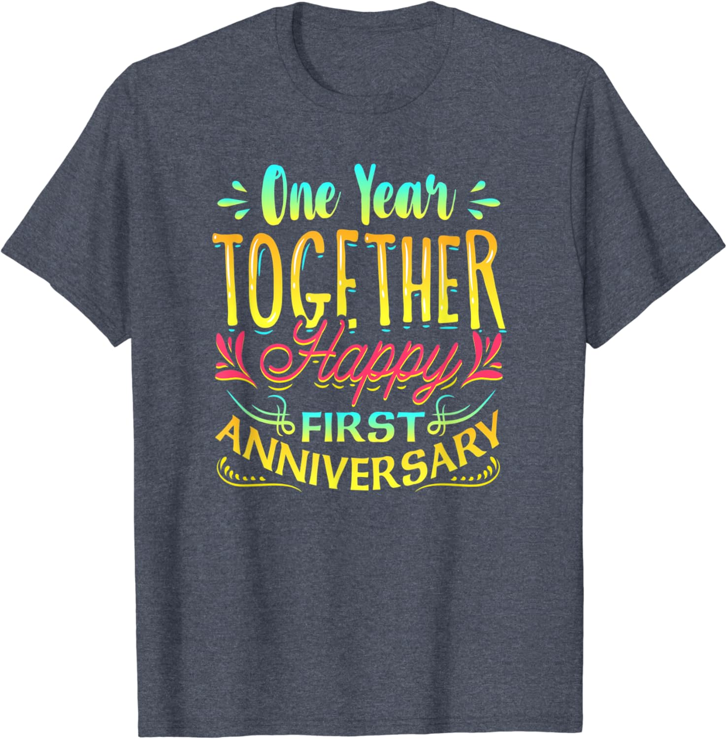 1st anniversary t shirt design Clearance