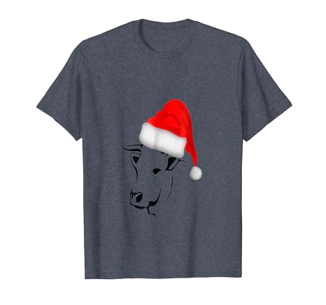 christmas t shirts Cow face funny t shirts