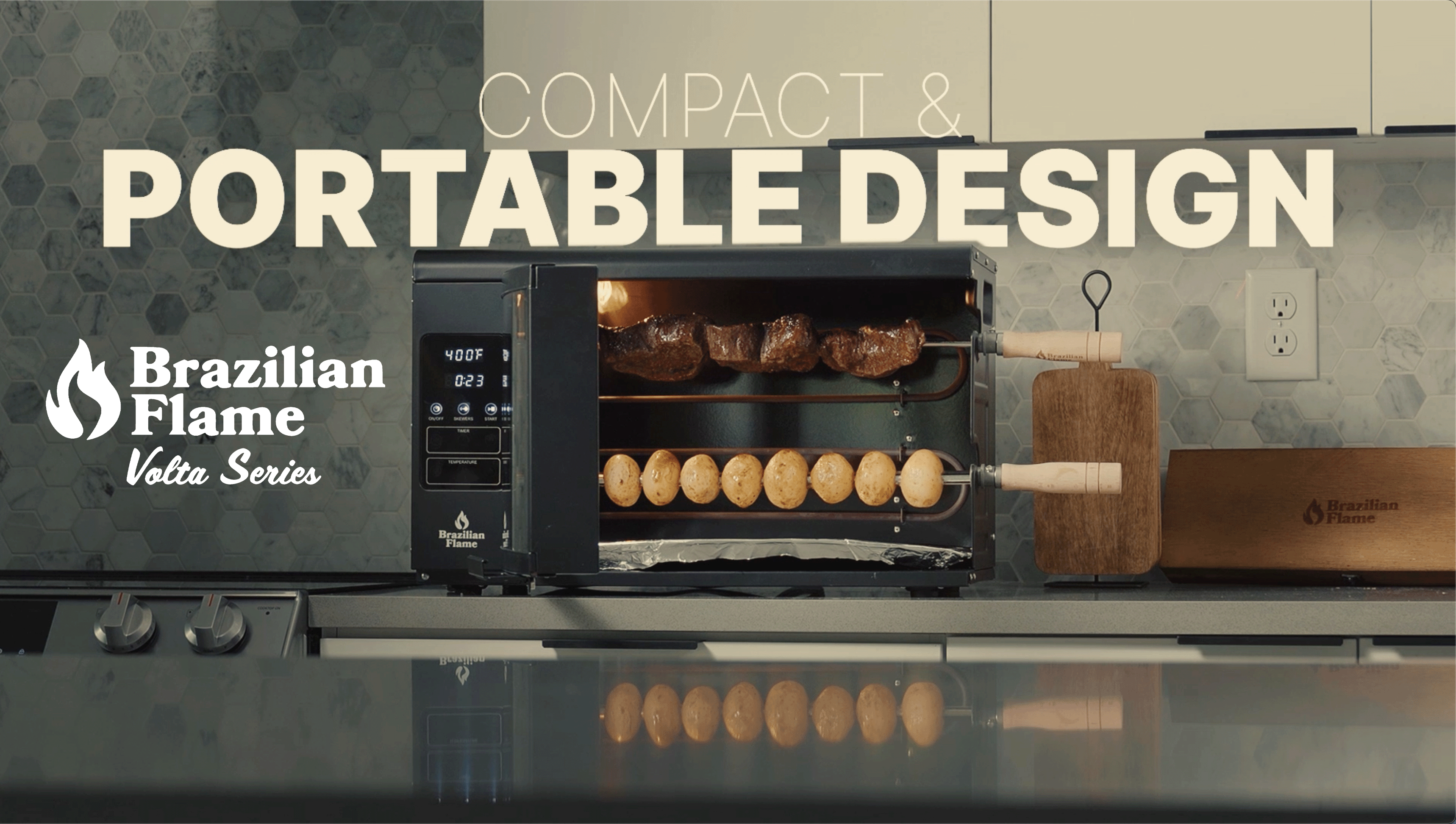 Amazon.com: Electric Rotisserie Oven Brazilian Flame VOLTA