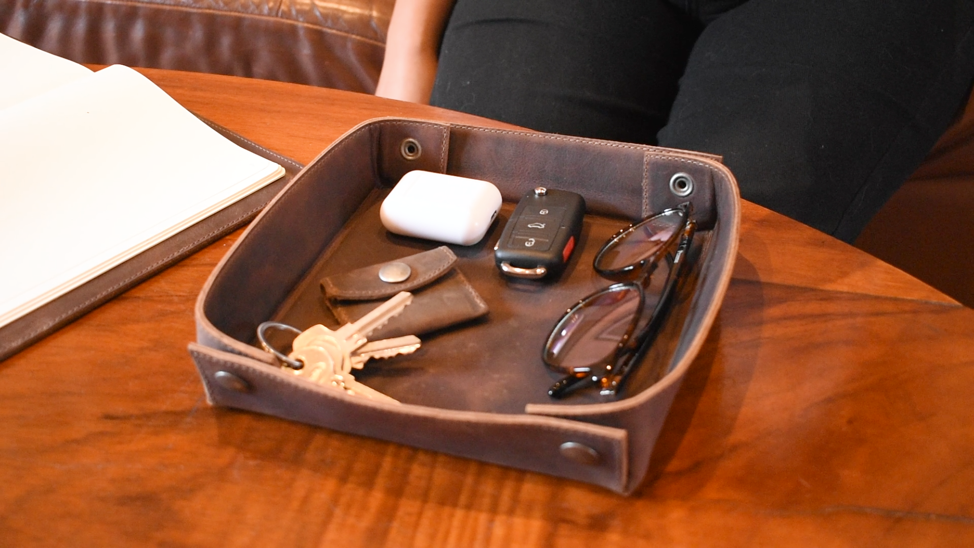 Amazon.com: Hide & Drink, Leather Catchall Change Keys Coins