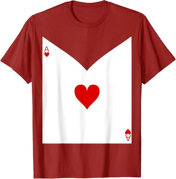Original Halloween Playing Card Costume Alice In Wonderland T-Shirt