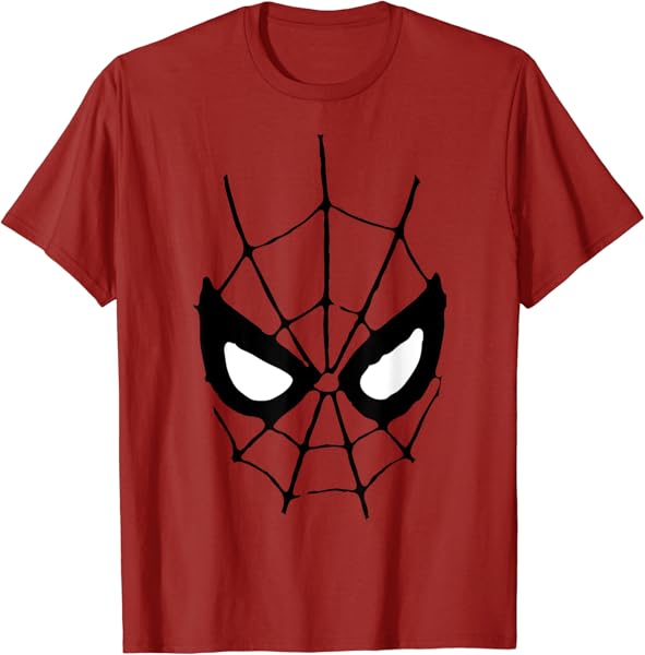 Marvel Spiderman Retro Comic Big Face T-Shirt
