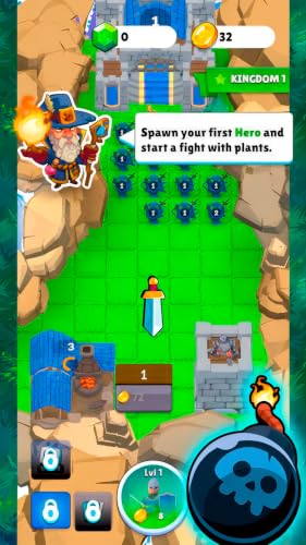 Merge Tactics : Défense du château – Jeu de stratégie de guerre de tours fantastique et de fusion épique ! – vue 2
