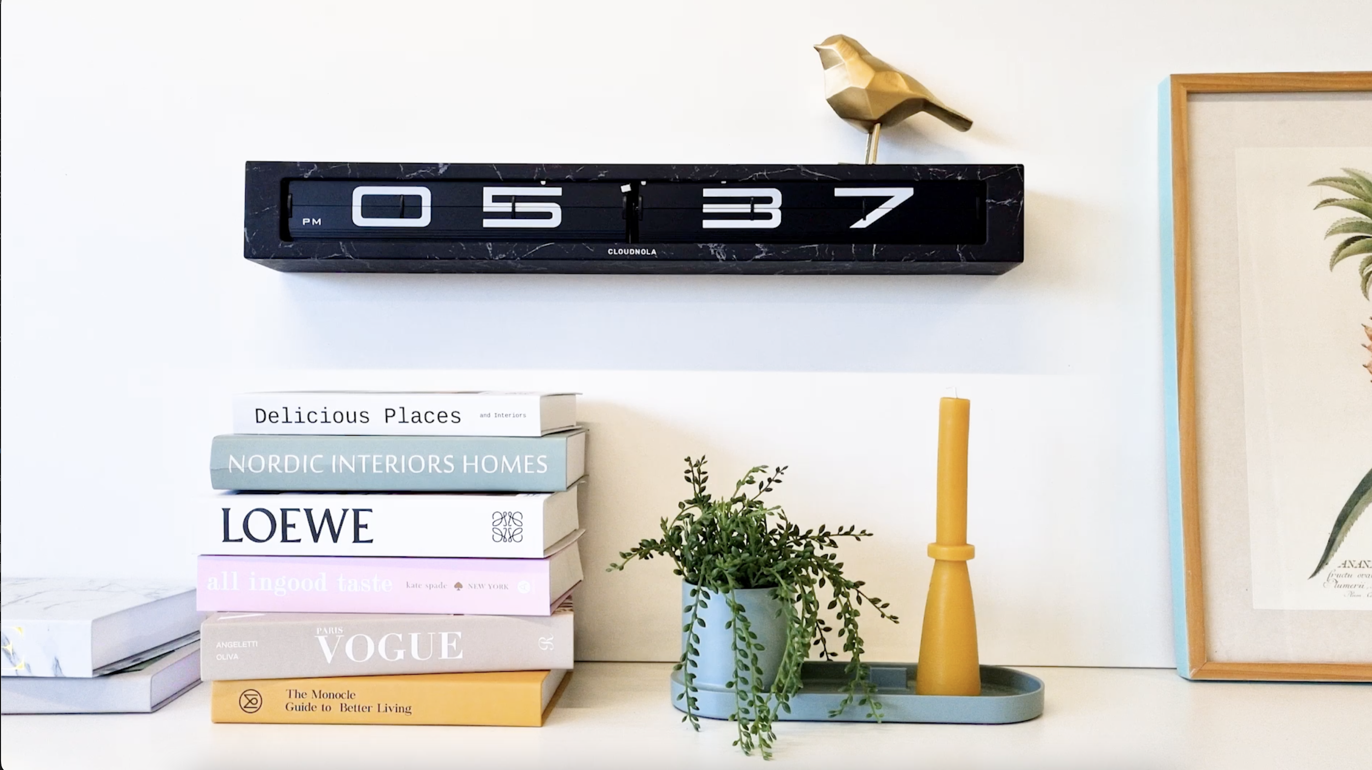 【メルカリ便】【アメリカ購入】cloudnola　クラウドノラ　フリップ時計 Amazon.com: Cloudnola Timeline Metal Wall and Tabletop Flip