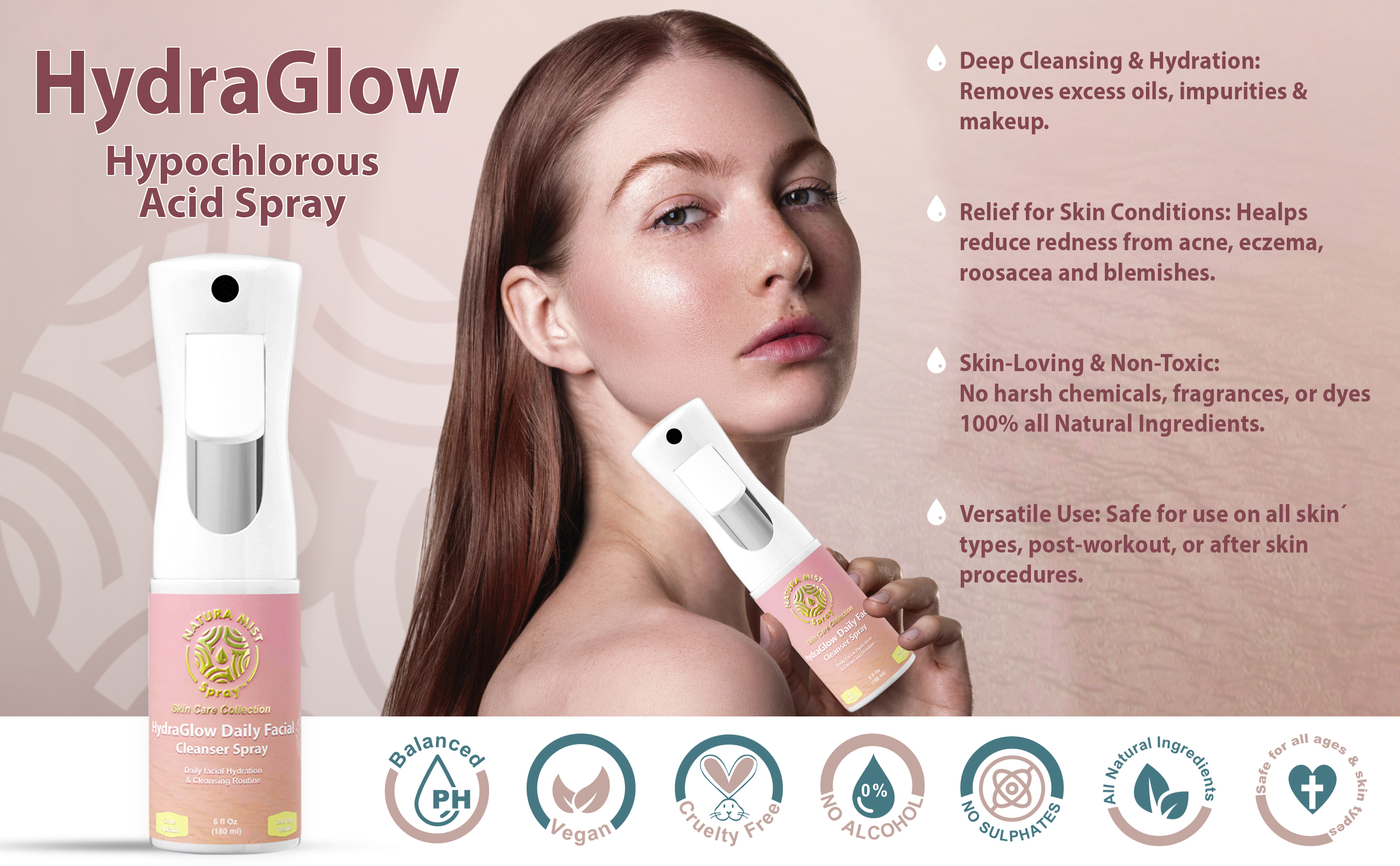 Amazon.com : Natura Mist Hypochlorous Acid HOCl Spray for Face