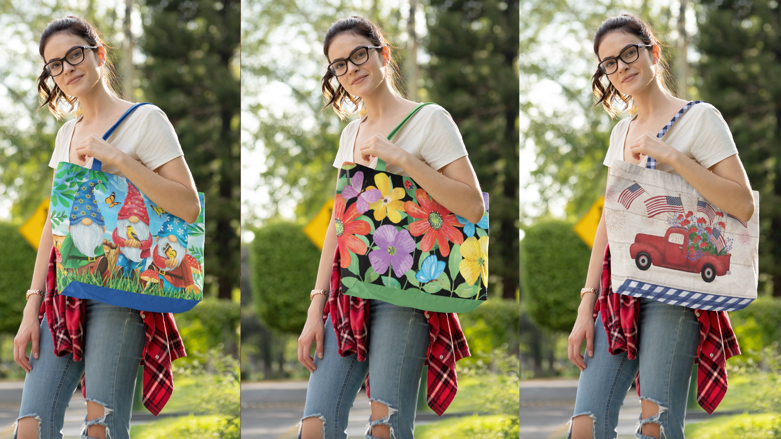 Briarwood Lane Tote Bags 14" x 15" x 7" 2022 Collection miniatura 6