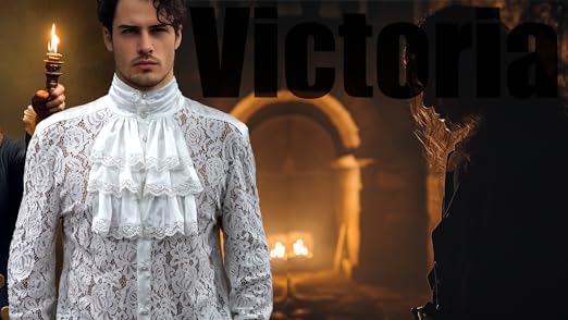 Amazon.com: AIBEIX Mens Pirate Vampire Shirt Renaissance Victorian