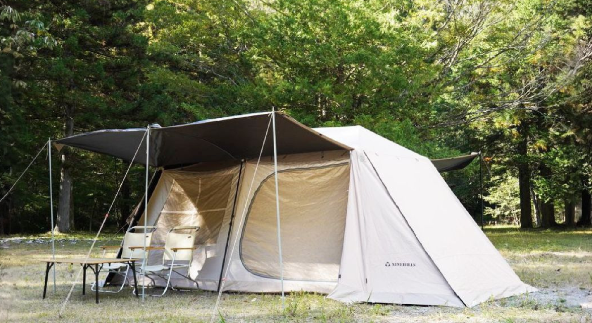 Amazon.co.jp: NINEHILLS(ナインヒルズ) ワンタッチ ロッジ型