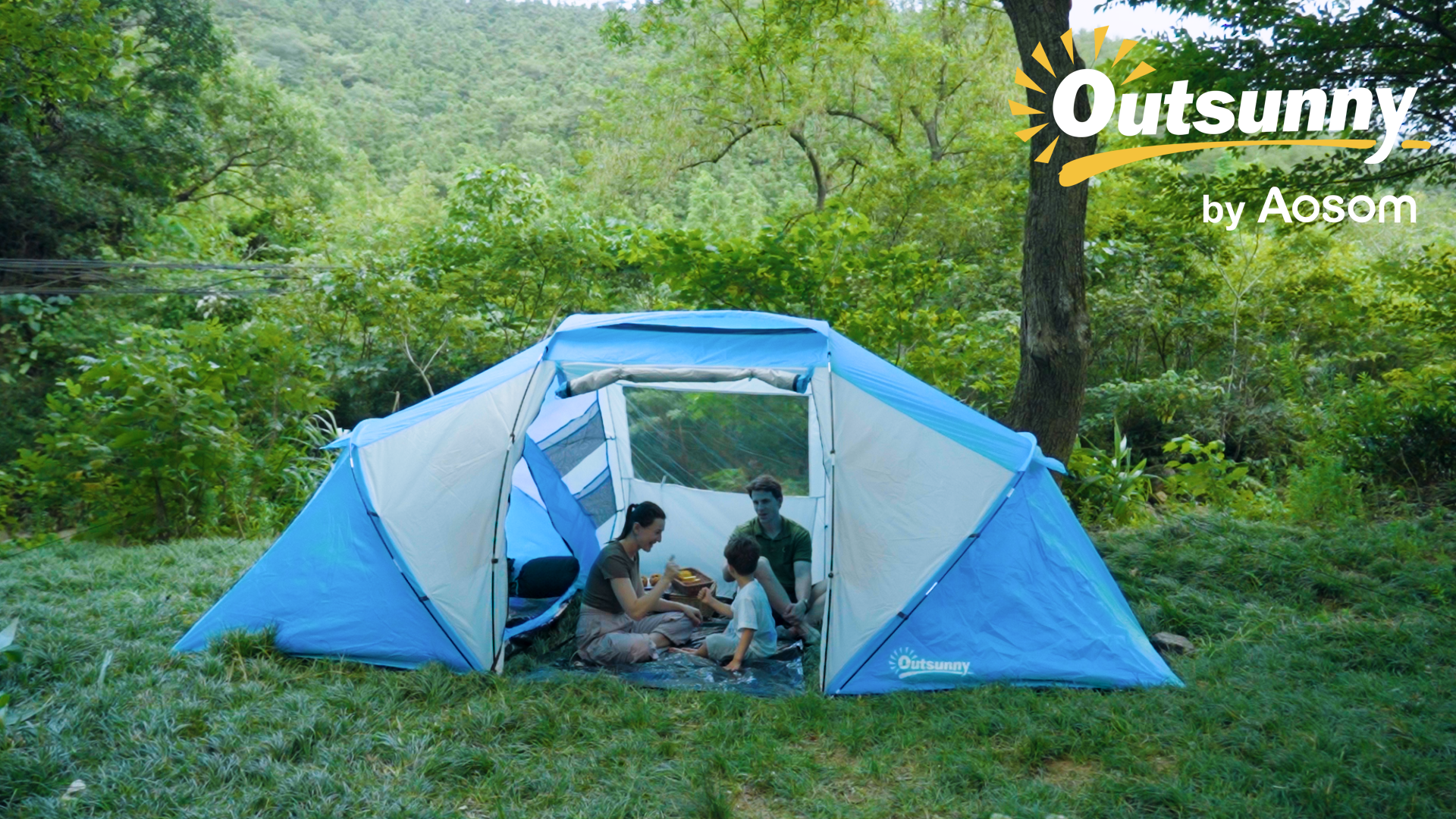 Tente Dôme Newfulam - 2-4 Personnes - Imperméable & Anti-UV - Vert - Neuf
