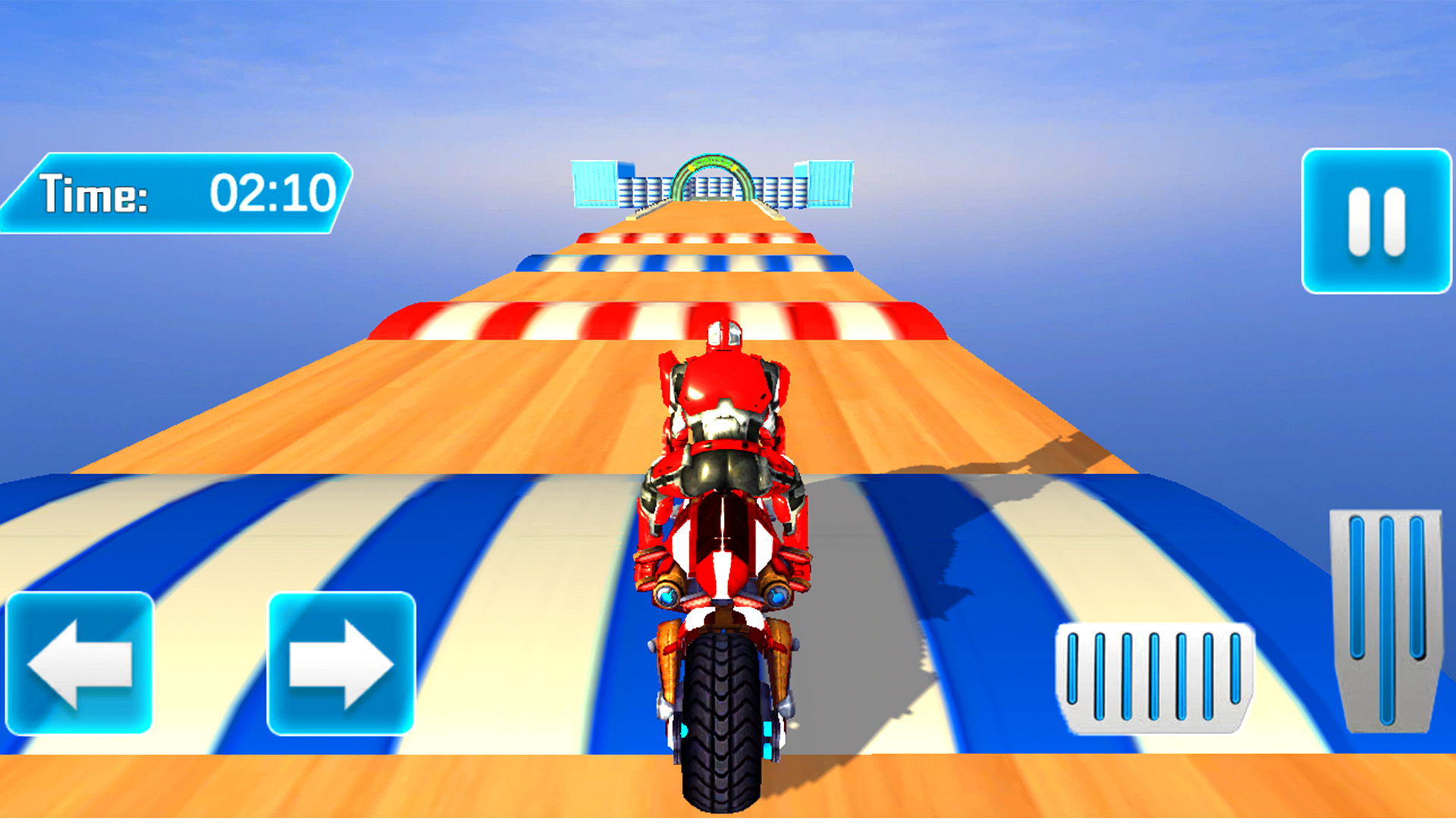 Super Stunt Robot Motor Bike Craziest Mega Ramp Impossible Tracks ...
