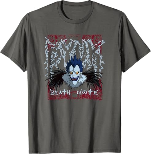 Miniatura 5 de Death Note Heavy Metal Shinigami Ryuk Anime T-Shirt Black,Navy Blue,Asphalt Grey,Dark Heather Grey