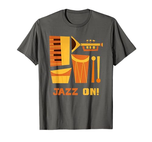 Jazz On - Camiseta vintage de música de jazz latino Camiseta