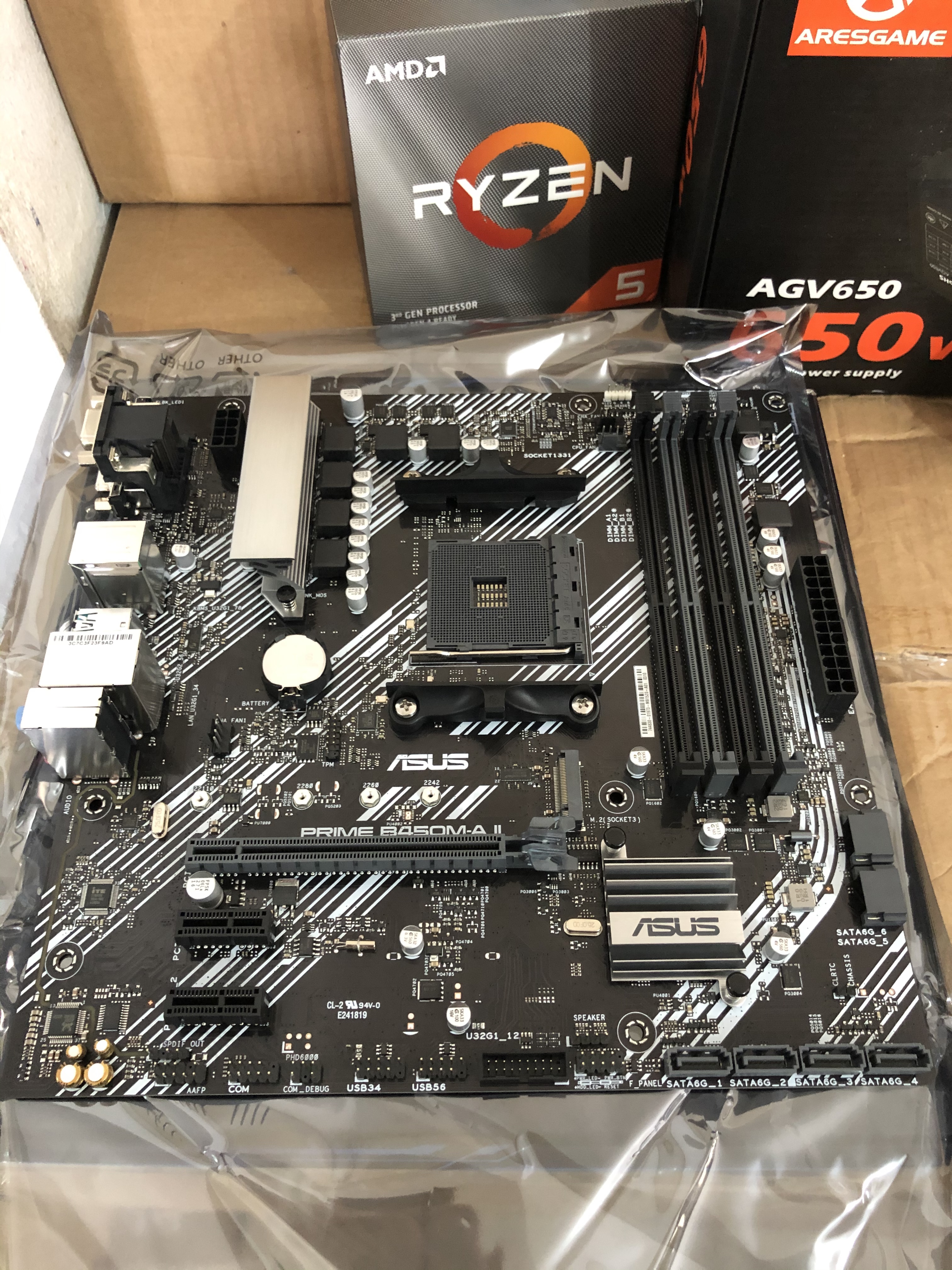 budget motherboard asus prime b450m-a ii