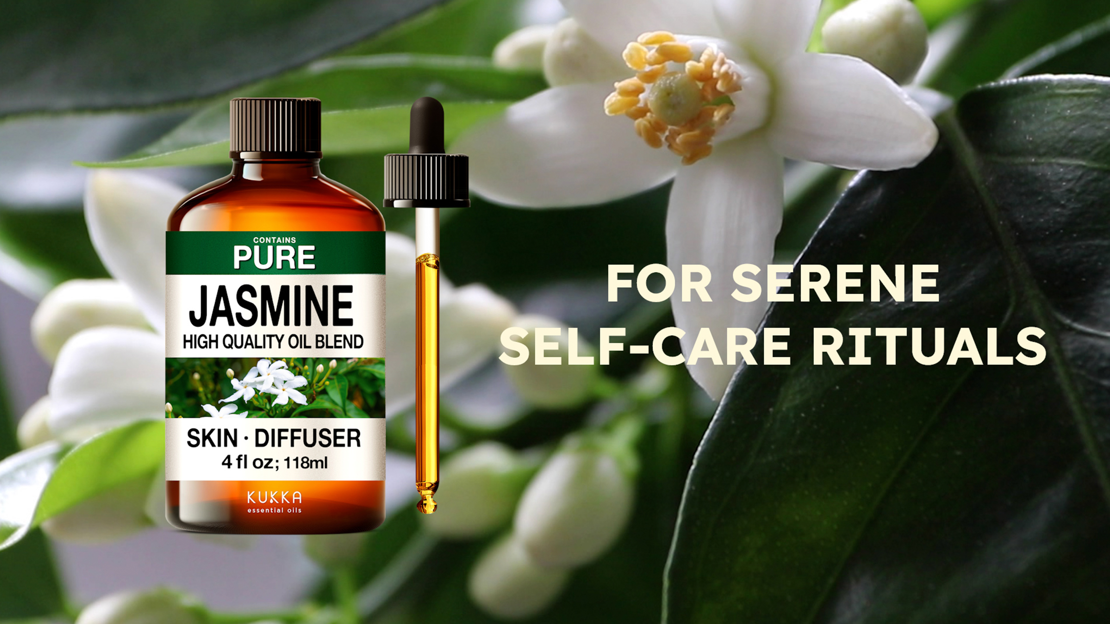 Amazon.com: KUKKA Jasmine Essential Oils - 4 Fl Oz - for Hair