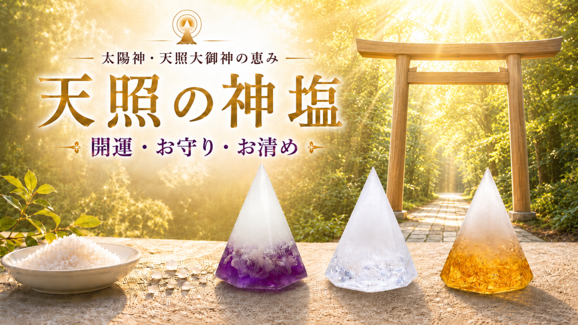 Amazon｜「天照の神塩」盛り塩 伊勢神宮分霊 お祓い塩使用 交換不要