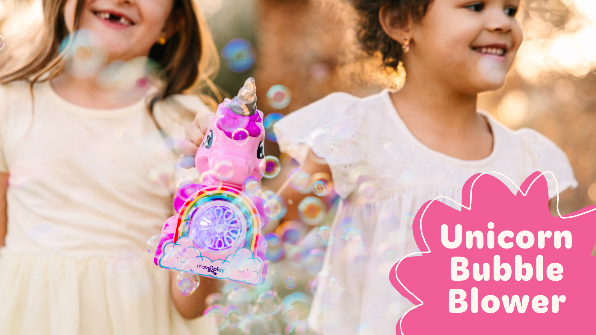 Move2Play Easter Bubble Blower | Bubble Machine | Bubble Toy For