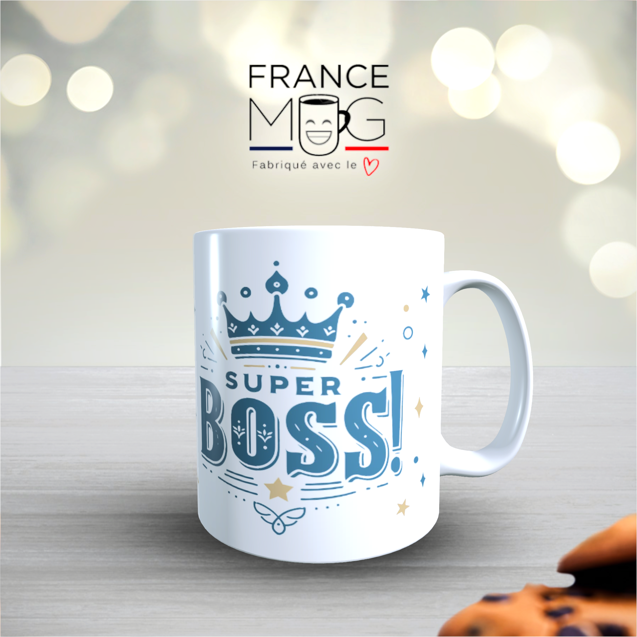 Mug France Humour - 'Bonne Chance Pour Dénicher Des Collègues Plus Sympas' | Cadeau Original Bureau 330ml | Fabriqué En France