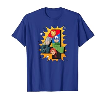 Marvel avengers birthday shirt Clearance