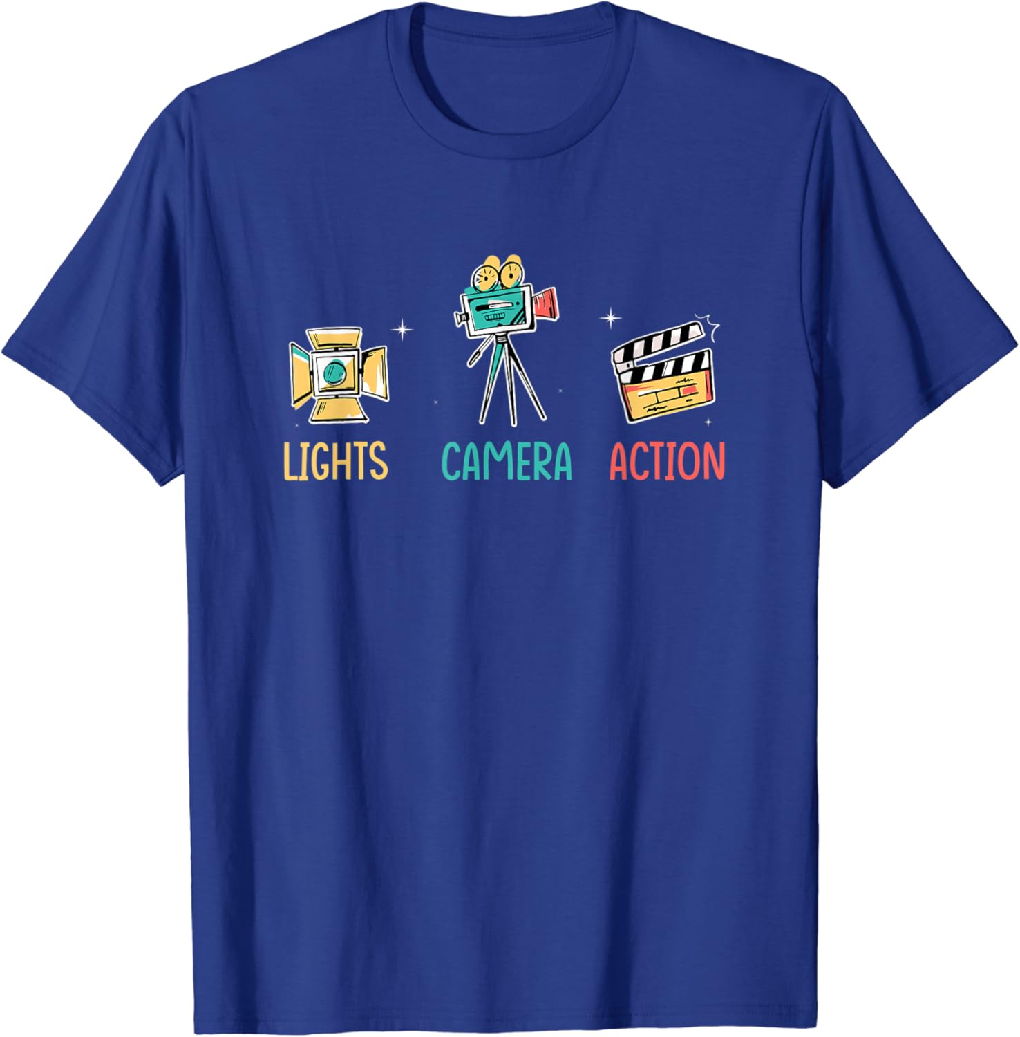 Lights camera action t shirt Clearance