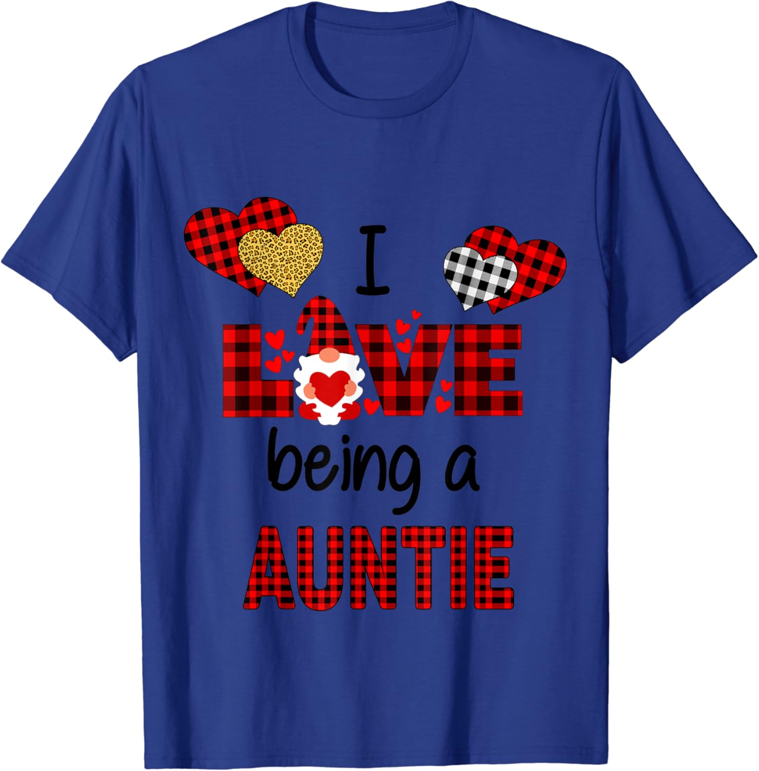 I Love Being A Auntie Matching Family Valentines Tshirt TShirt Clothing