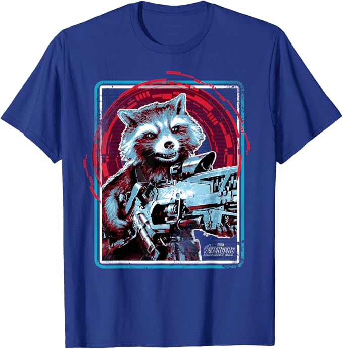 Rocket racoon t shirt Clearance