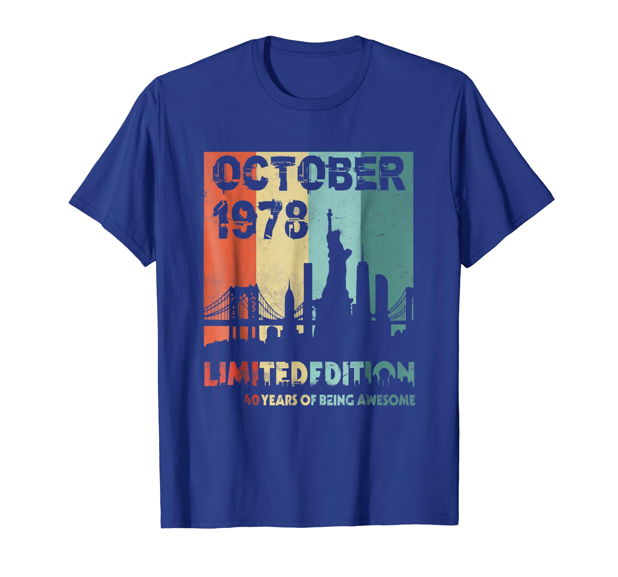 October 1978 T Shirt Retro Vintage 40th Birthday Decorations Colonhue