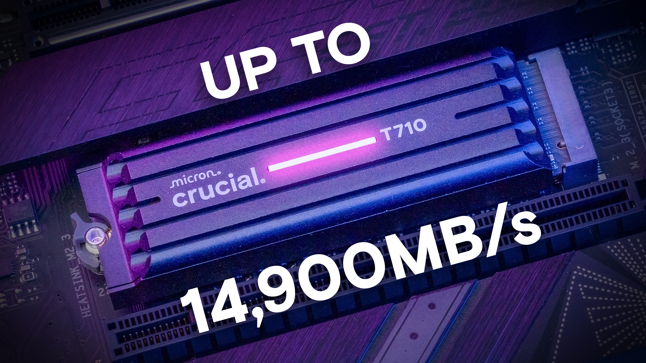 PCパーツ crucial - crucial m.2 SSD gen5 1tb Crucial T705 1TB PCIe Gen5 NVMe M.2 SSD with Heatsink - Up