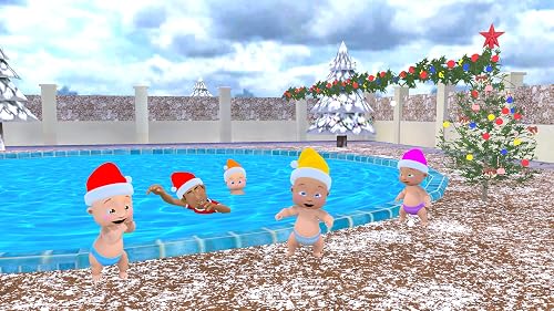 Jeu de simulation de vie chaotique de Noël en famille avec un papa coquin et le Père Noël – vue 3
