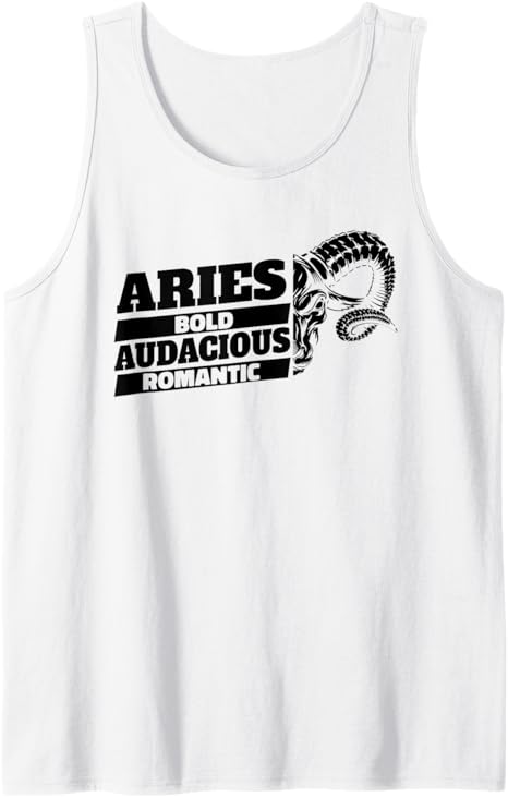 Aries Star - Horoscope Sign Zodiac Starsign Traits Tank Top