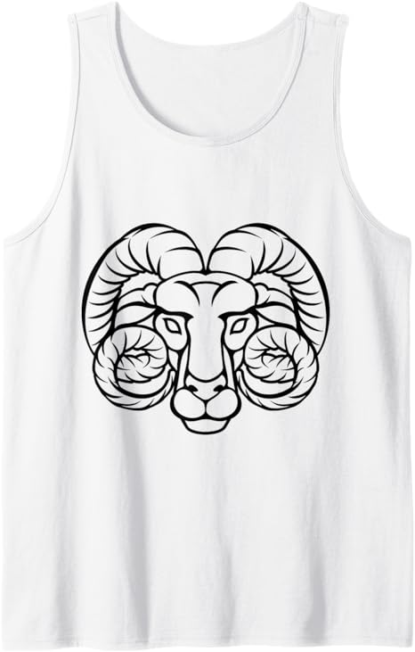 Ram Zodiac Aries Horoscope Astrology Star Sign Tank Top