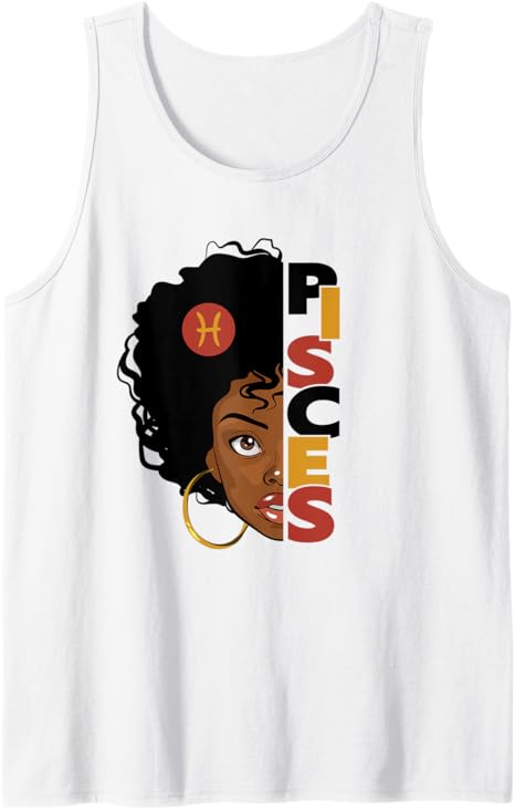 Afro Girl Zodiac Sign Tops ...