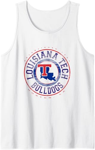 Miniatura 4 de Louisiana Tech Bulldogs Showtime - Camiseta sin mangas con licencia oficial, Negro - Negro,Blanco,Jaspeado Oscuro,Gris Jaspeado