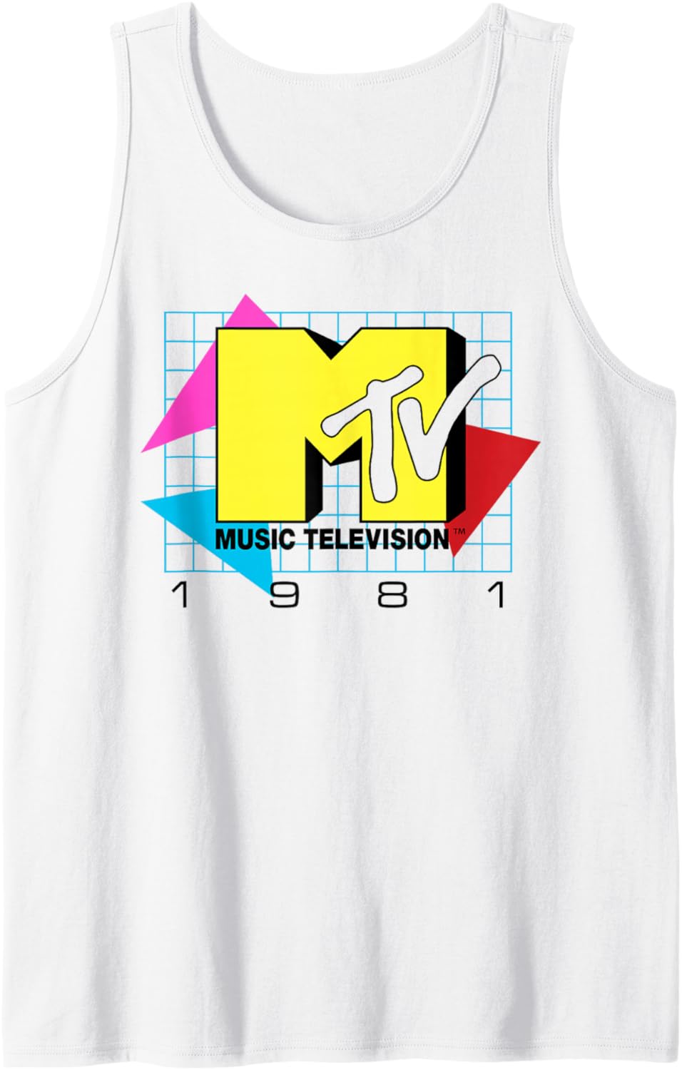MTV Music Television 1981 Logo Tank Top