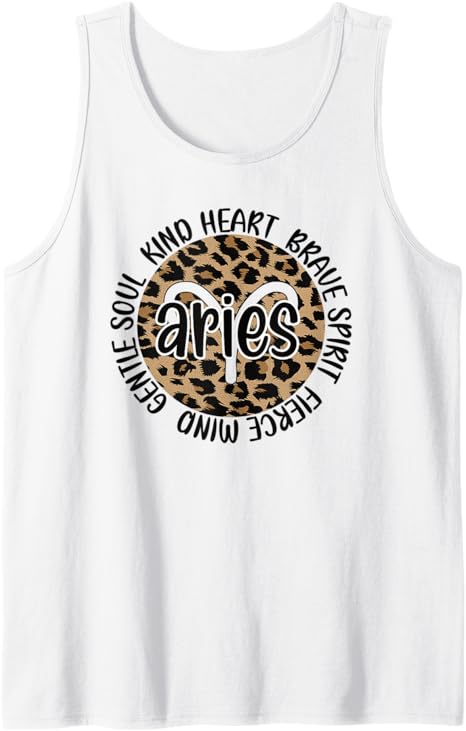 Aries Zodiac Sign Aries Horoscope Astrology Tank Top