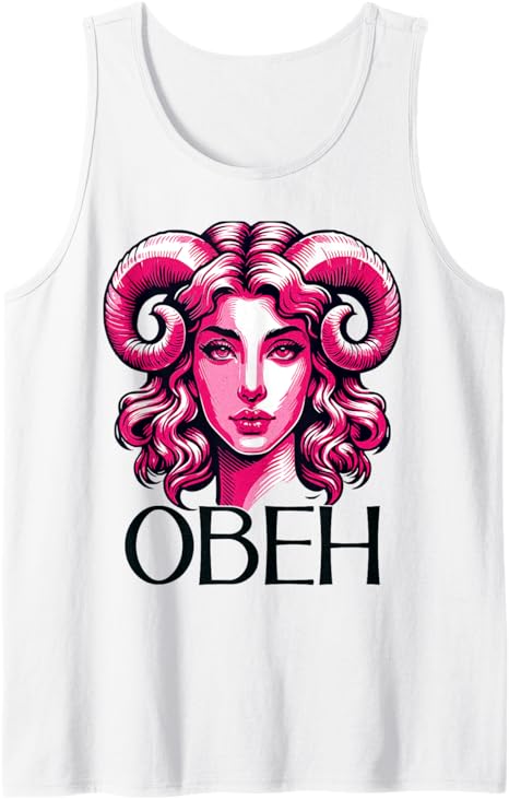 Astrological Russia Sign Aries Birthday Cyrillic Russian Tank Top