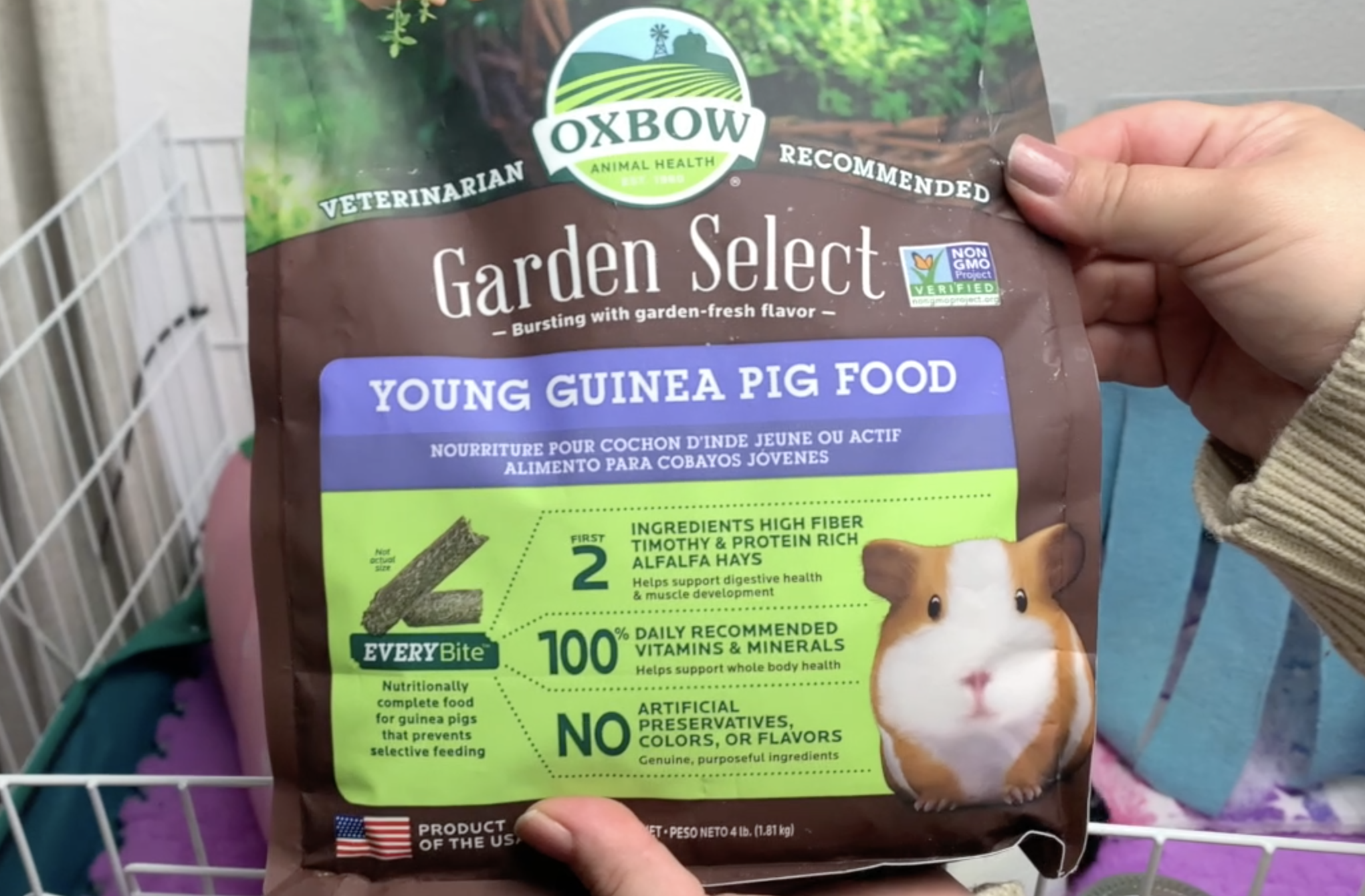 Image showcasing Watch High-Fiber Hay Pellets My Guinea Pig Loves! on Amazon Live
