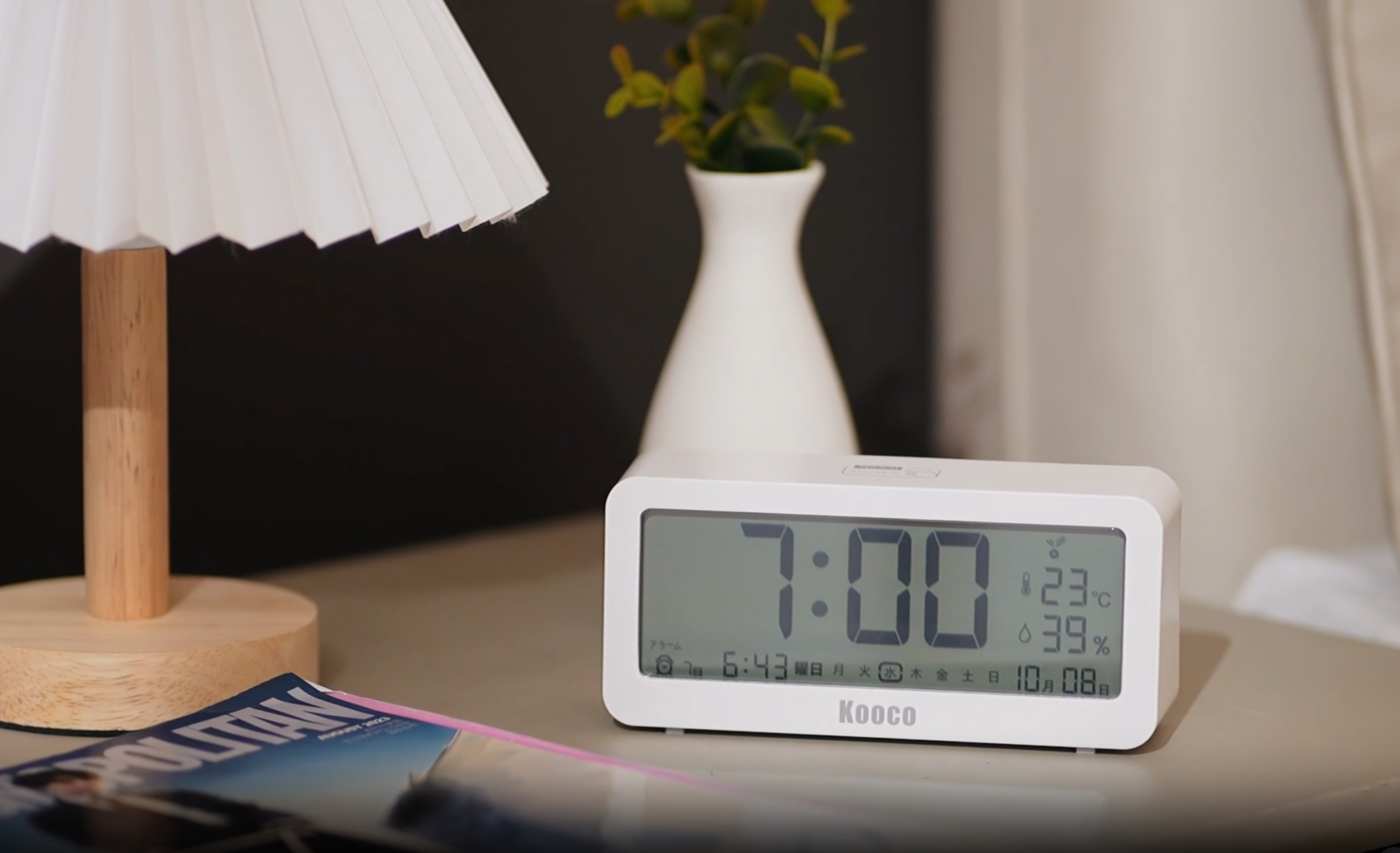 Amazon.co.jp: 目覚まし時計 電波時計 置き時計 文字も大きくて