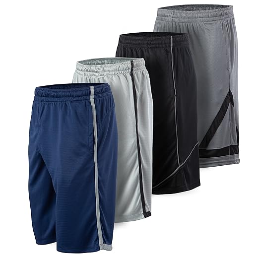 5 Pack: Men's Dry-Fit Sweat Resistant Active Athletic