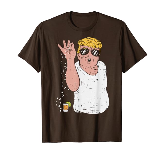 Amazon Com Funny Trump Cinco De Mayo Shirt Sprinkle Salt Tequila Meme T Shirt Clothing