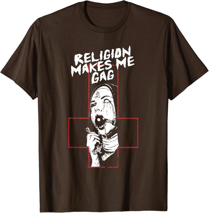 religion makes me gag hoodie