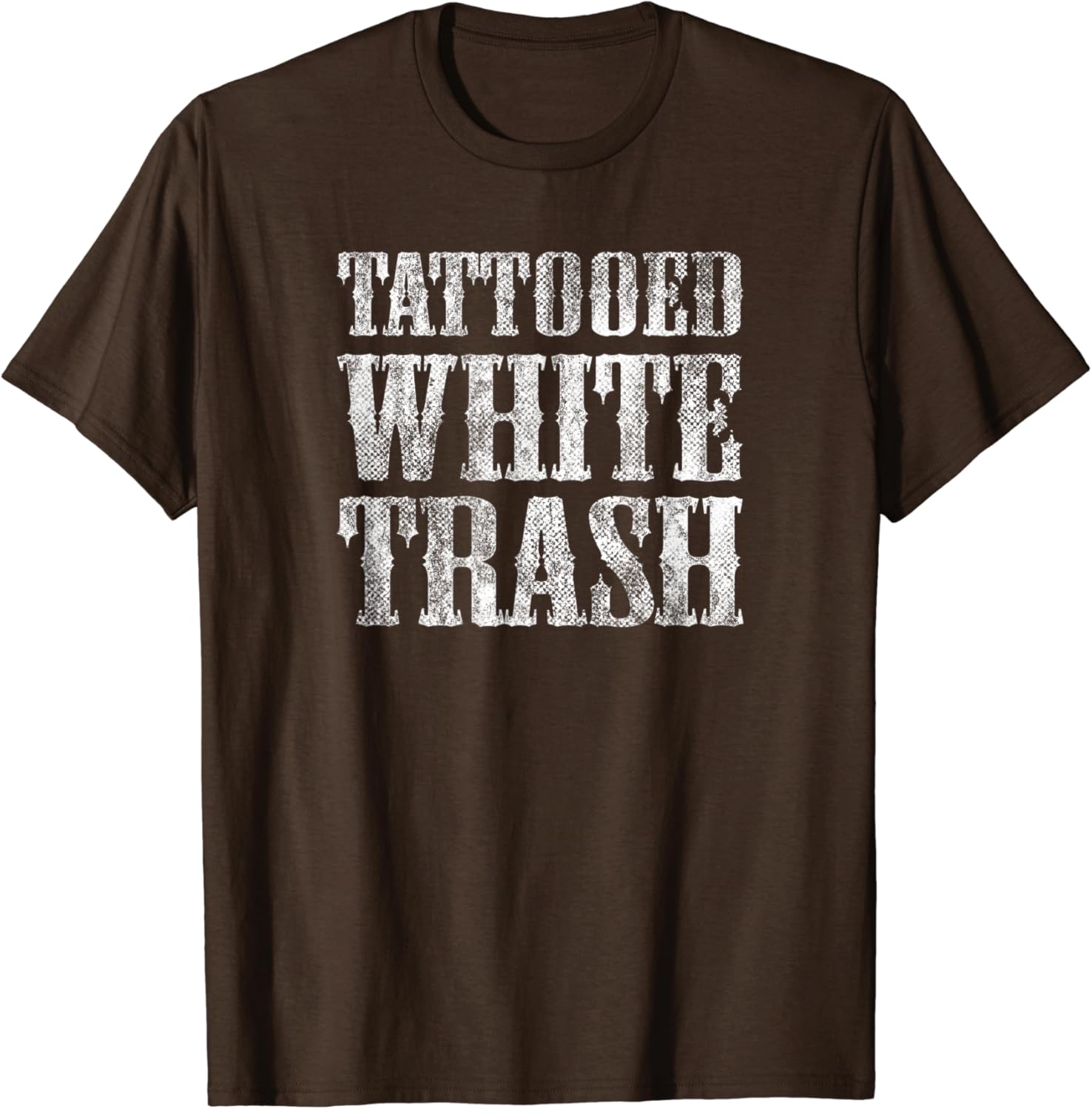 Tattooed white trash t shirt Clearance